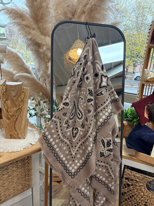 Foulard Bandana beige