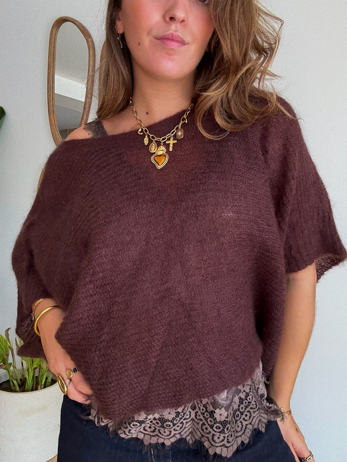 Pull Mia chocolat