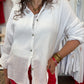 Chemise gaze de coton Baiona blanc