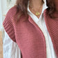 Gilet sans manches cow girl terracota
