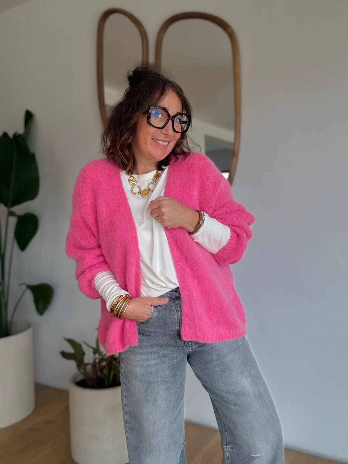 Gilet Gabin Rose