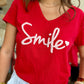 Tee shirt smile