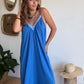 Robe playa bleu