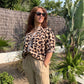 Pantalon en lin magique camel