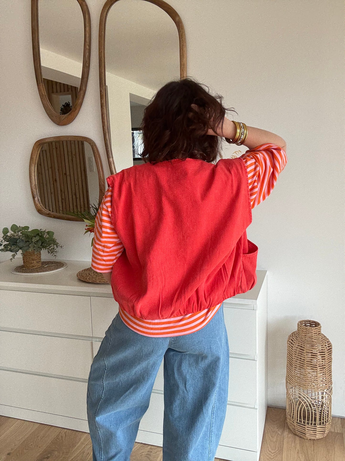 Veste sans Manches LIZZIE orange
