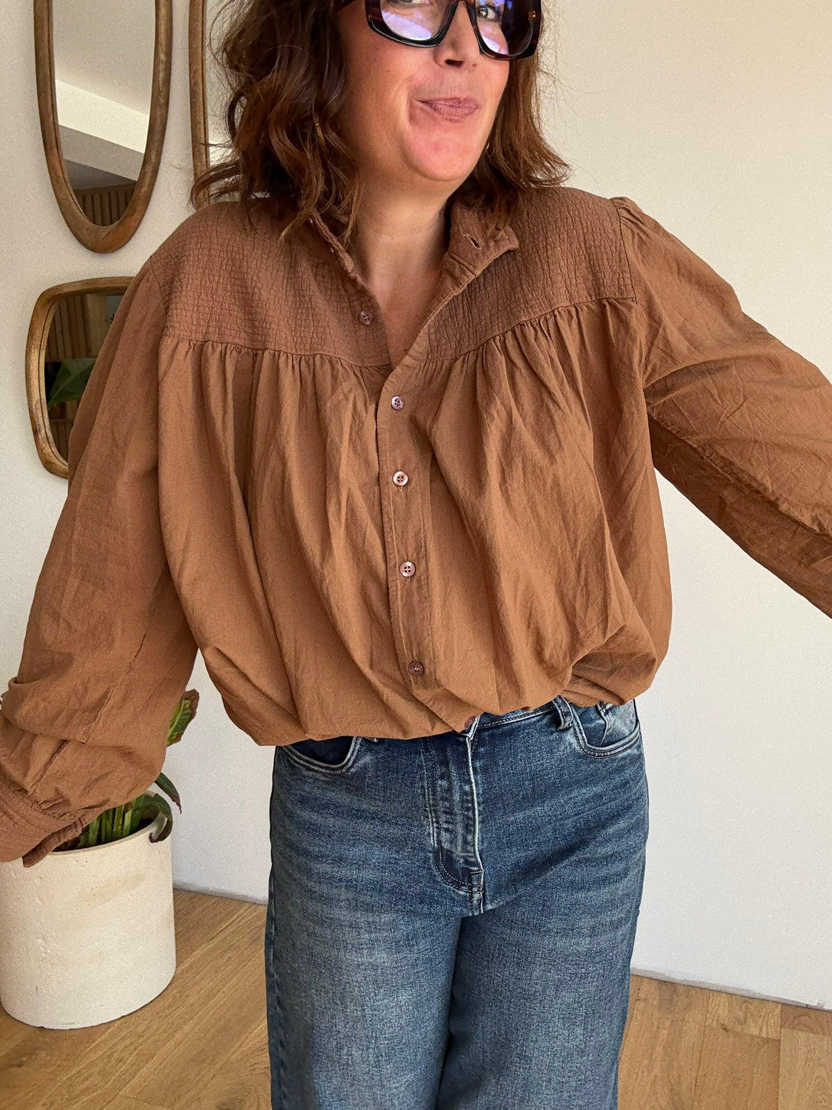 Chemise Jasmina camel