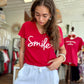 Tee shirt smile