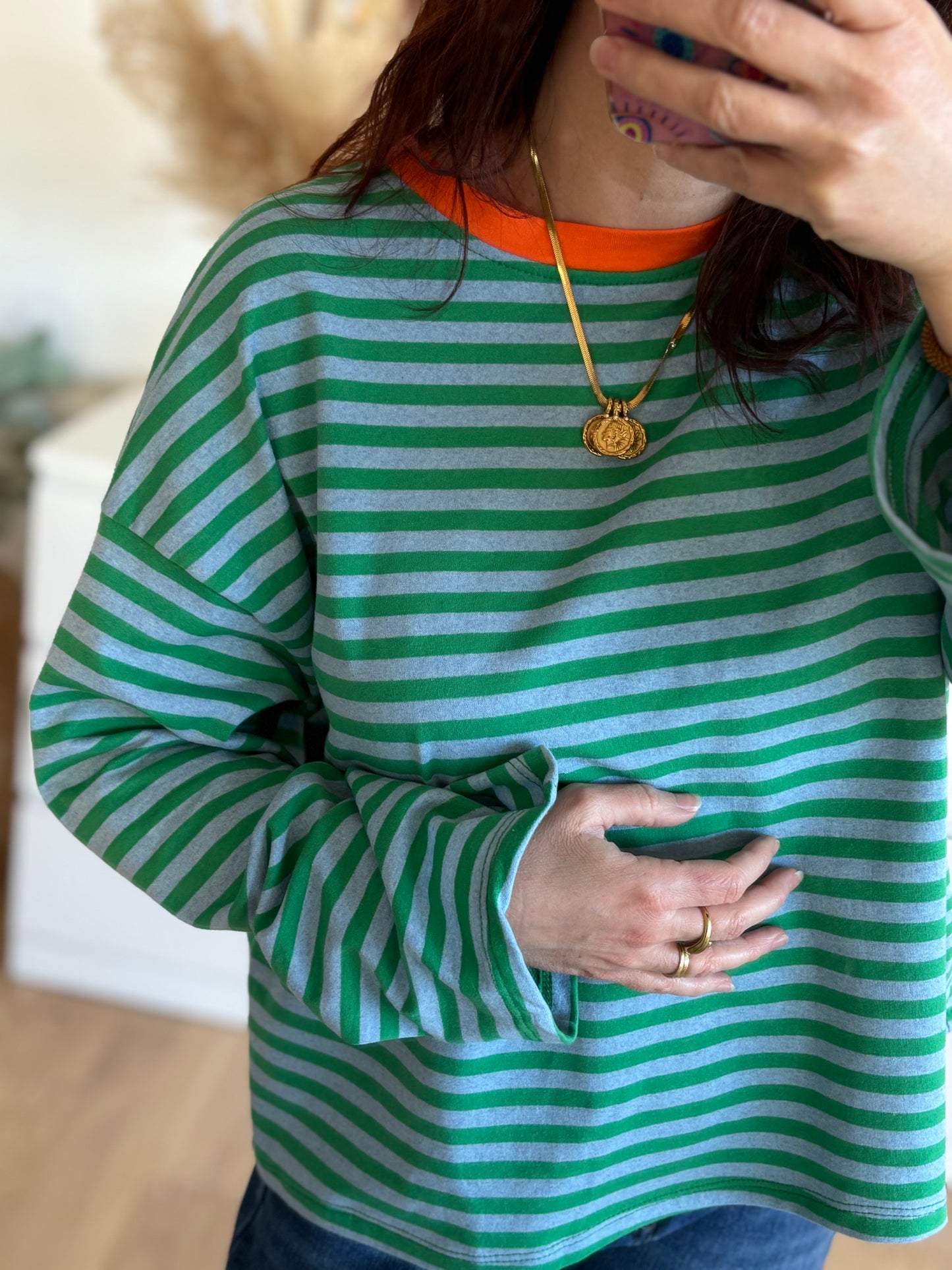 Marinière Gina bleu/vert