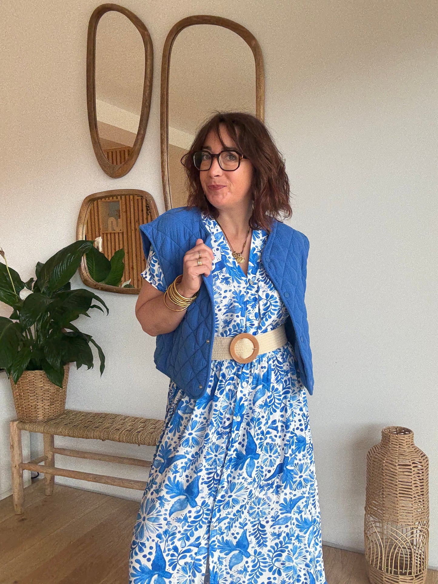Robe longue Azur