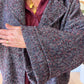 Veste tweed Charlie Marine chiné Bordeaux