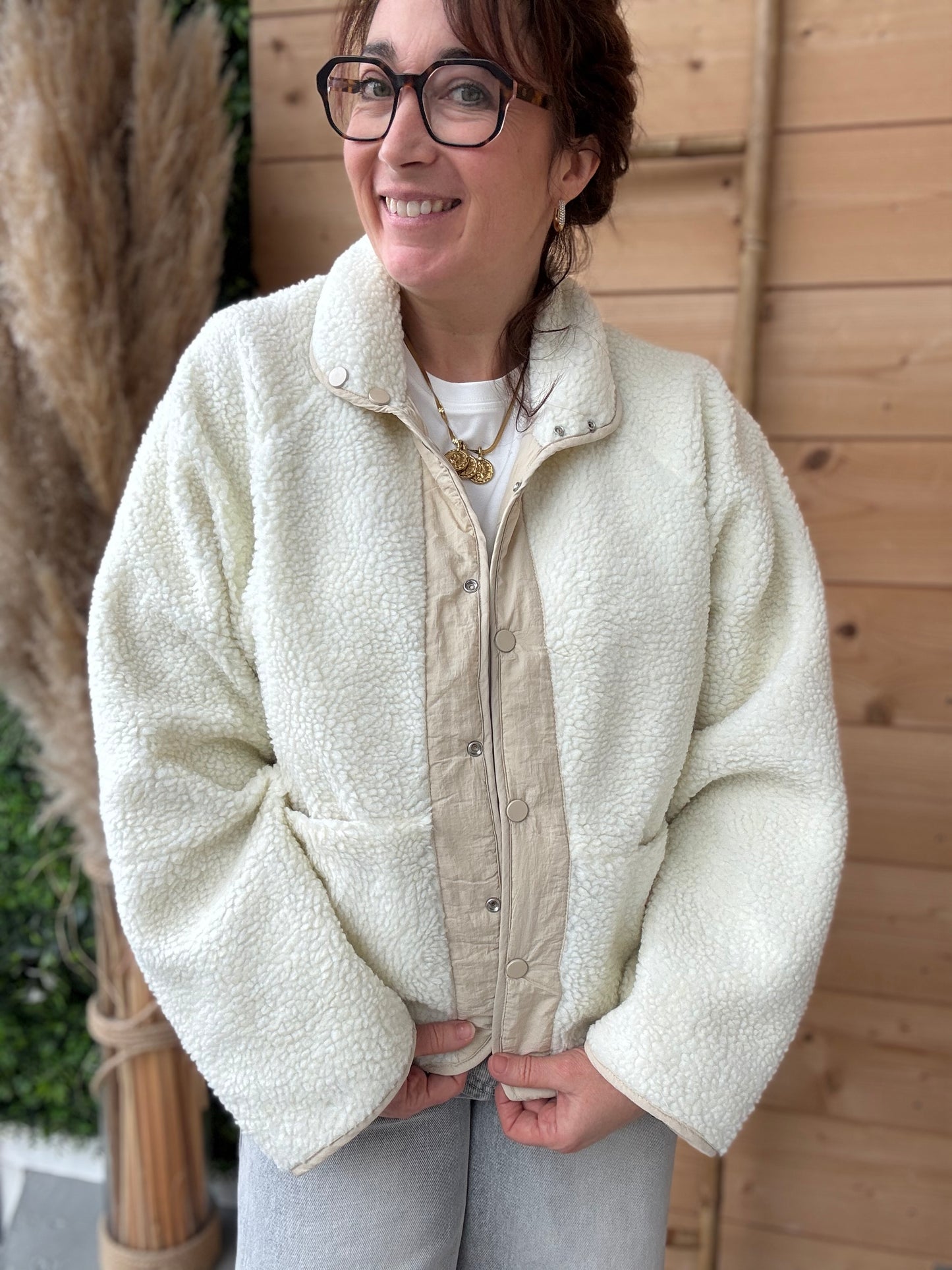 Veste réversible Mona beige