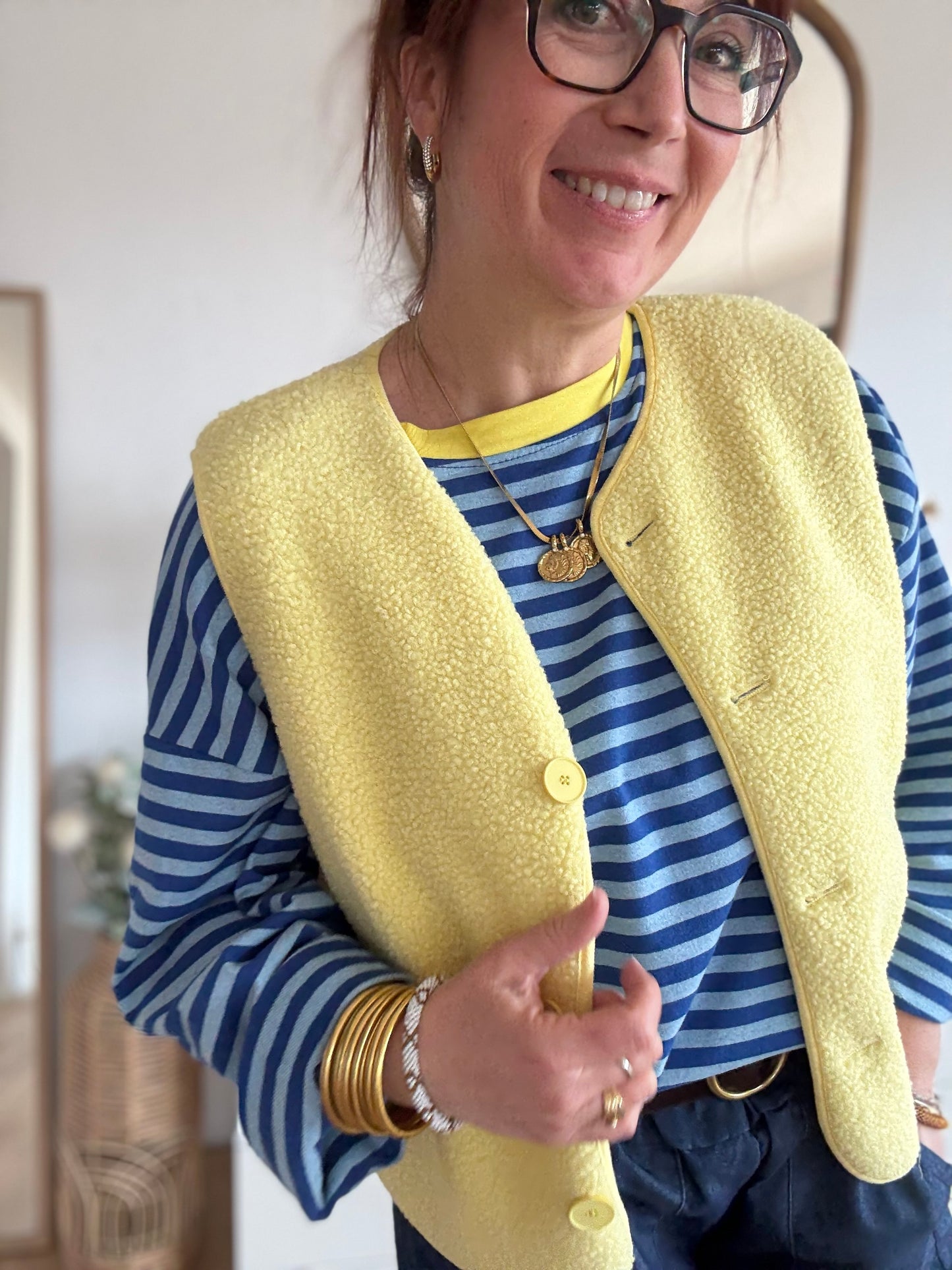 Gilet sans manches jade