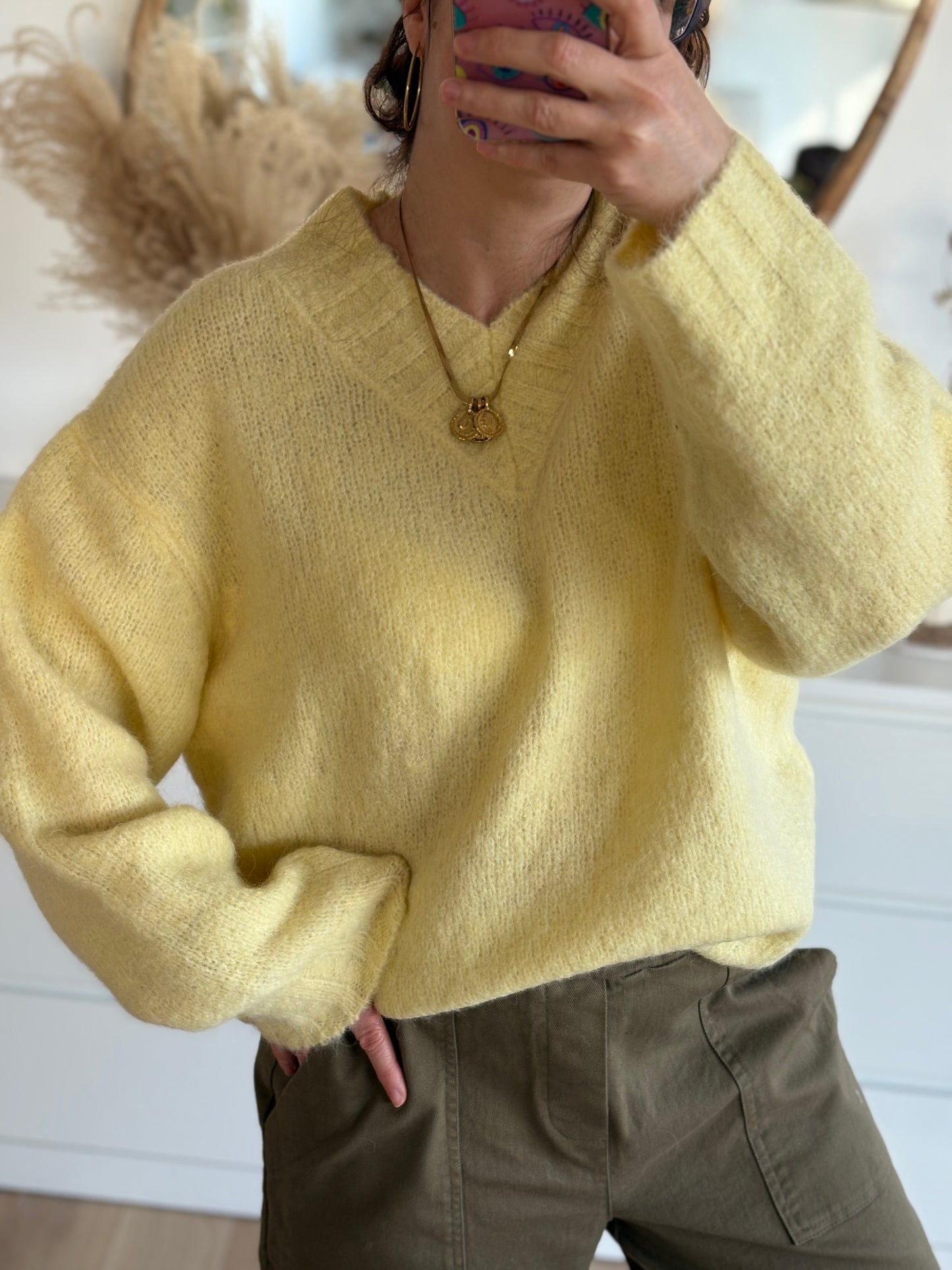 Pull Émilie jaune