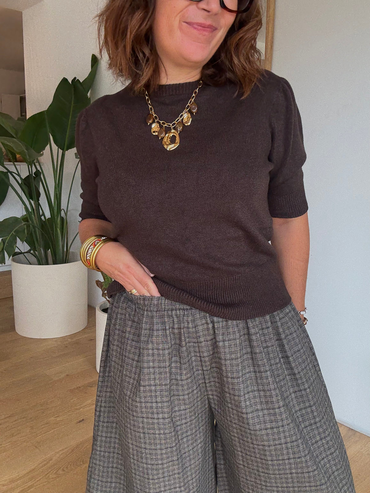 Pull Caroline chocolat