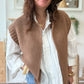 Gilet sans manches cow girl camel
