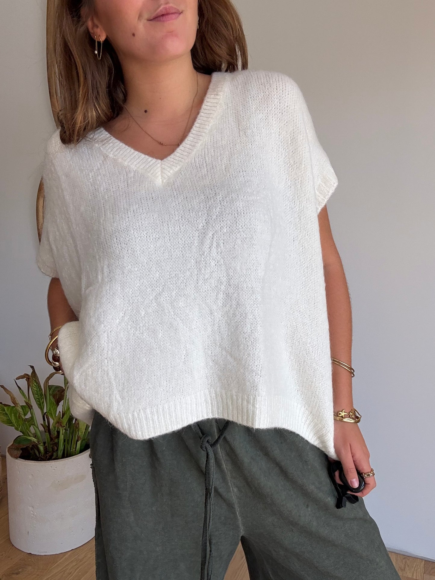 Pull Gina écru