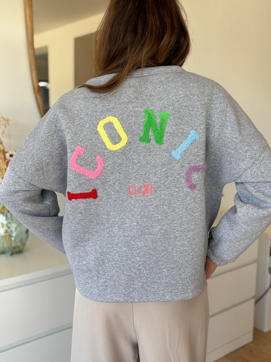 Sweat iconic gris