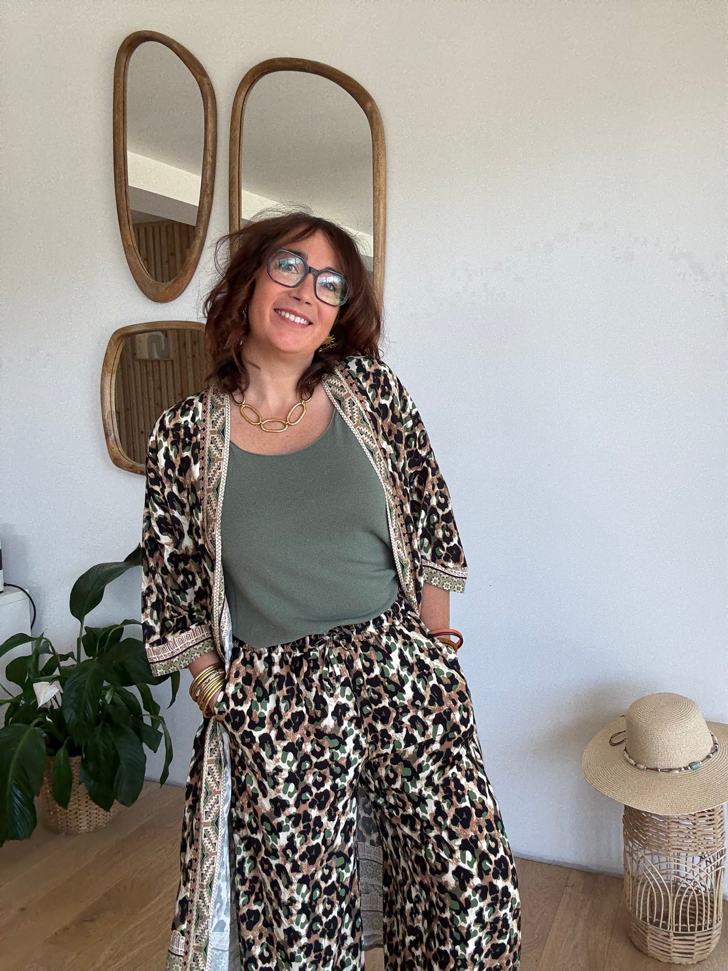 Pantalon fluide leo