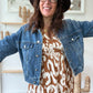 Veste en jean courte wild west