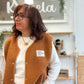 Veste Teddy cognac