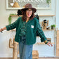 Veste Teddy vert sapin
