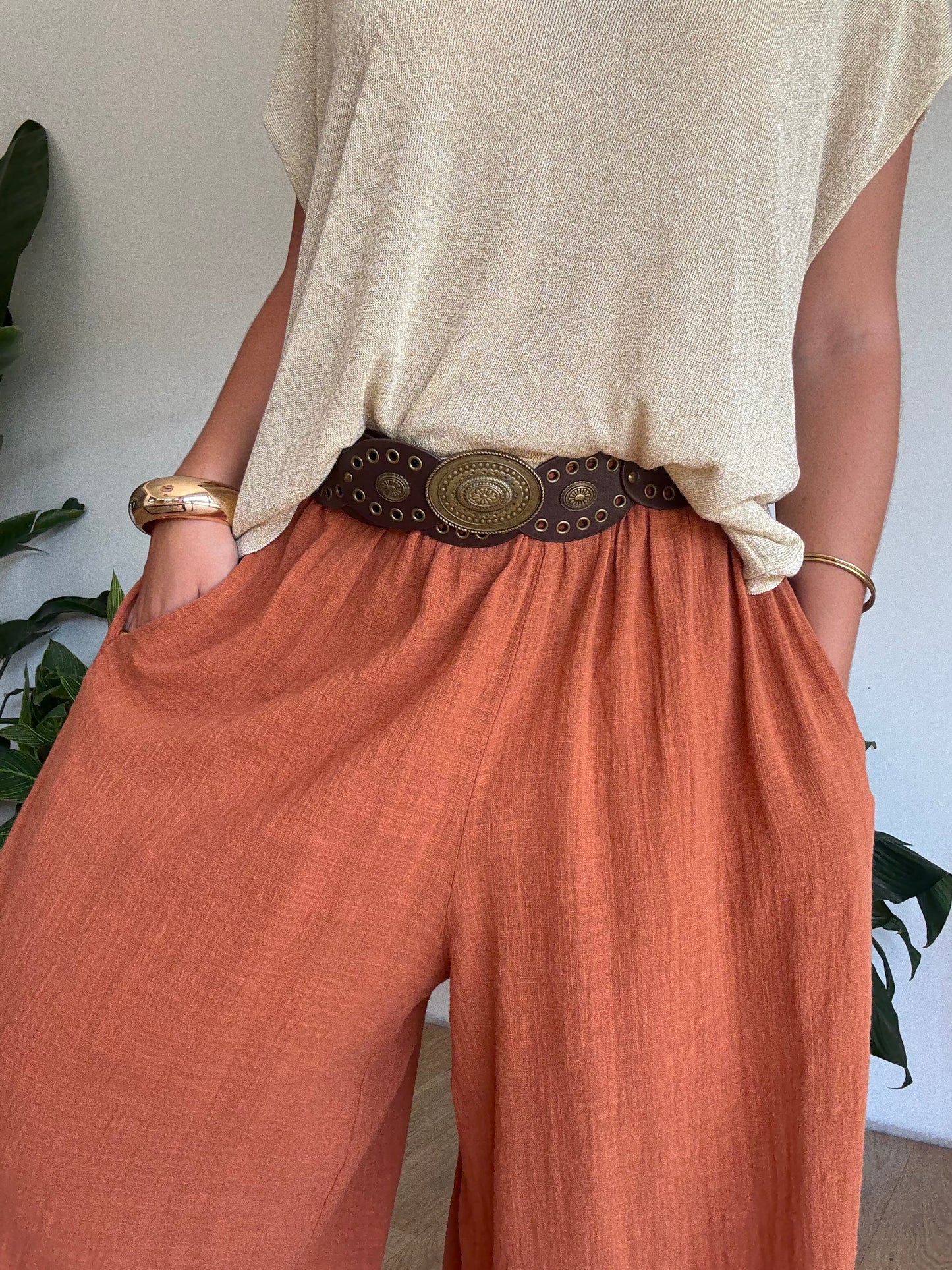 Pantalon Jasmine Brique
