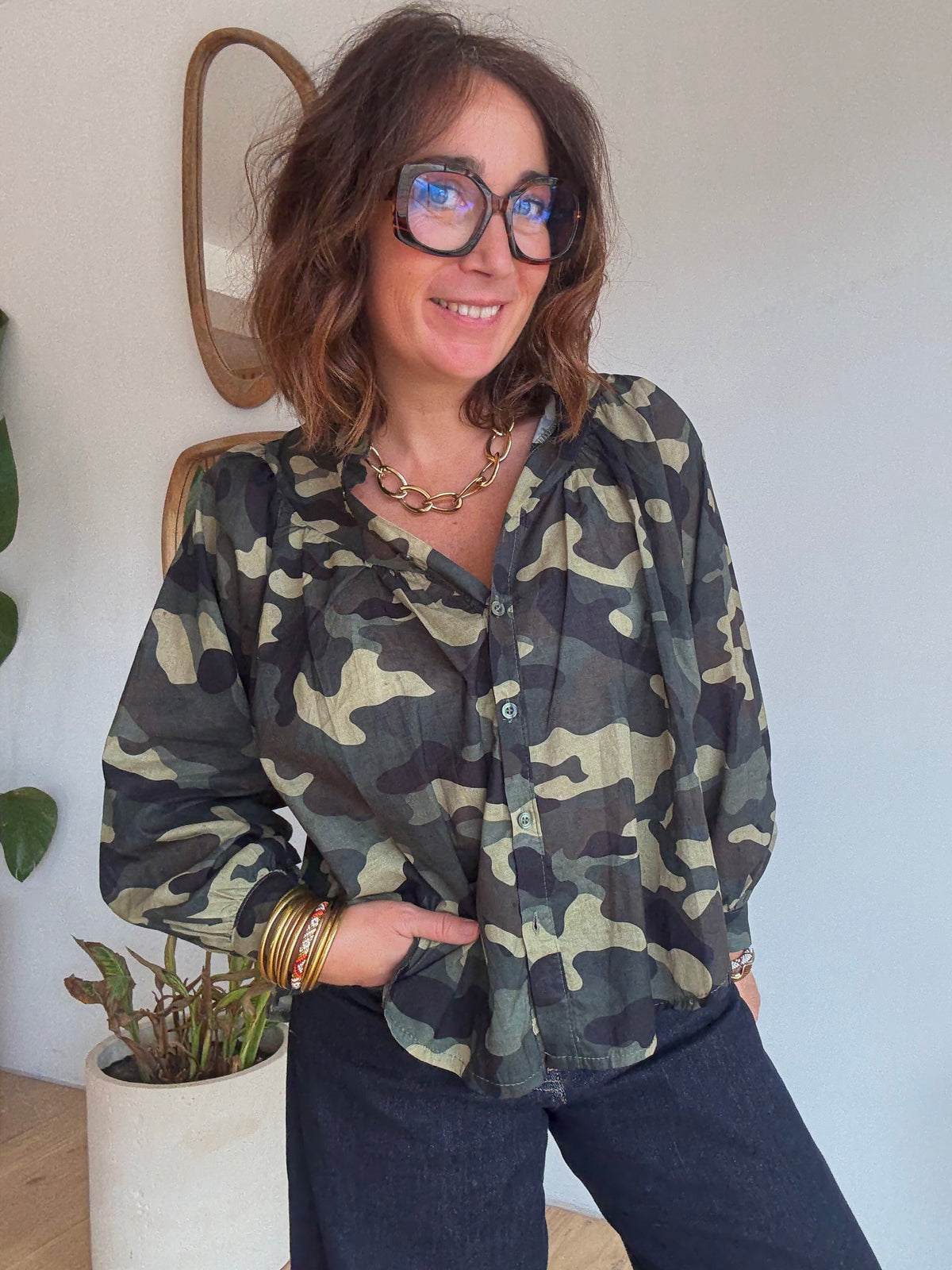 Chemise Camille Camouflage