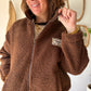 Veste Teddy Marron