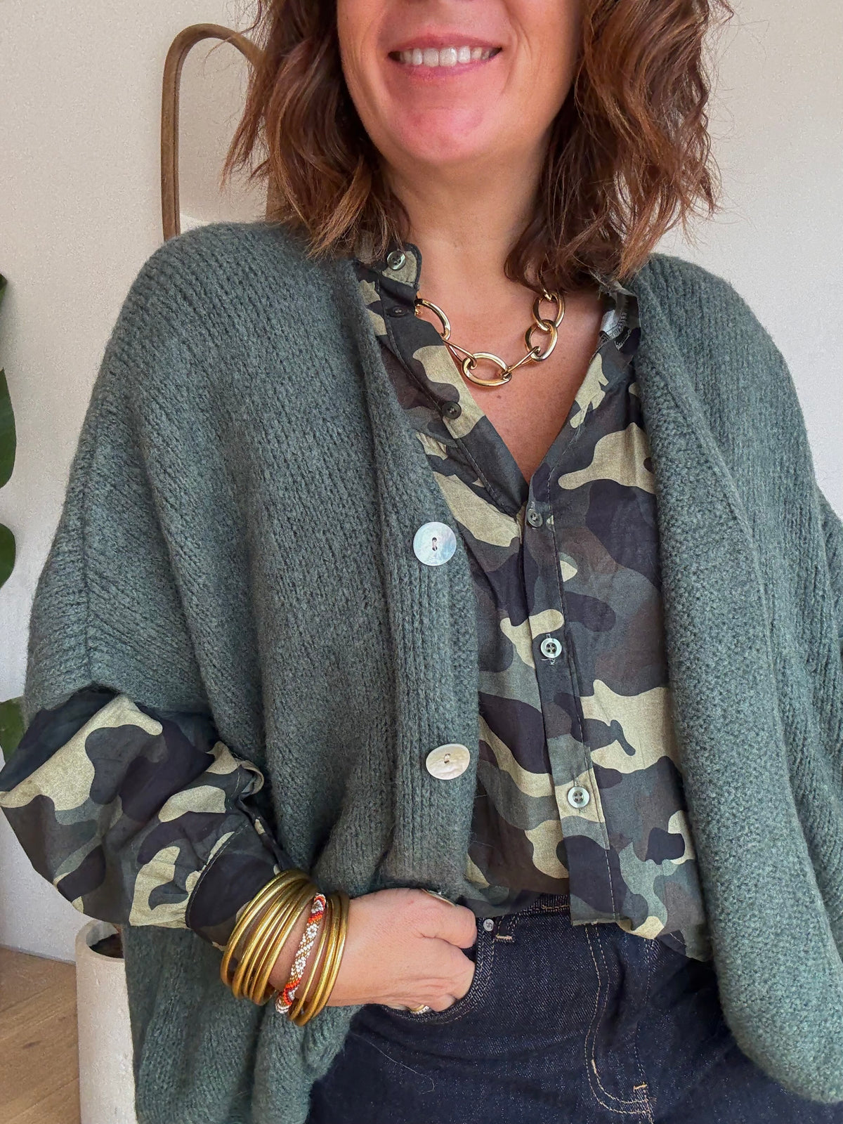 Gilet Eliott Kaki