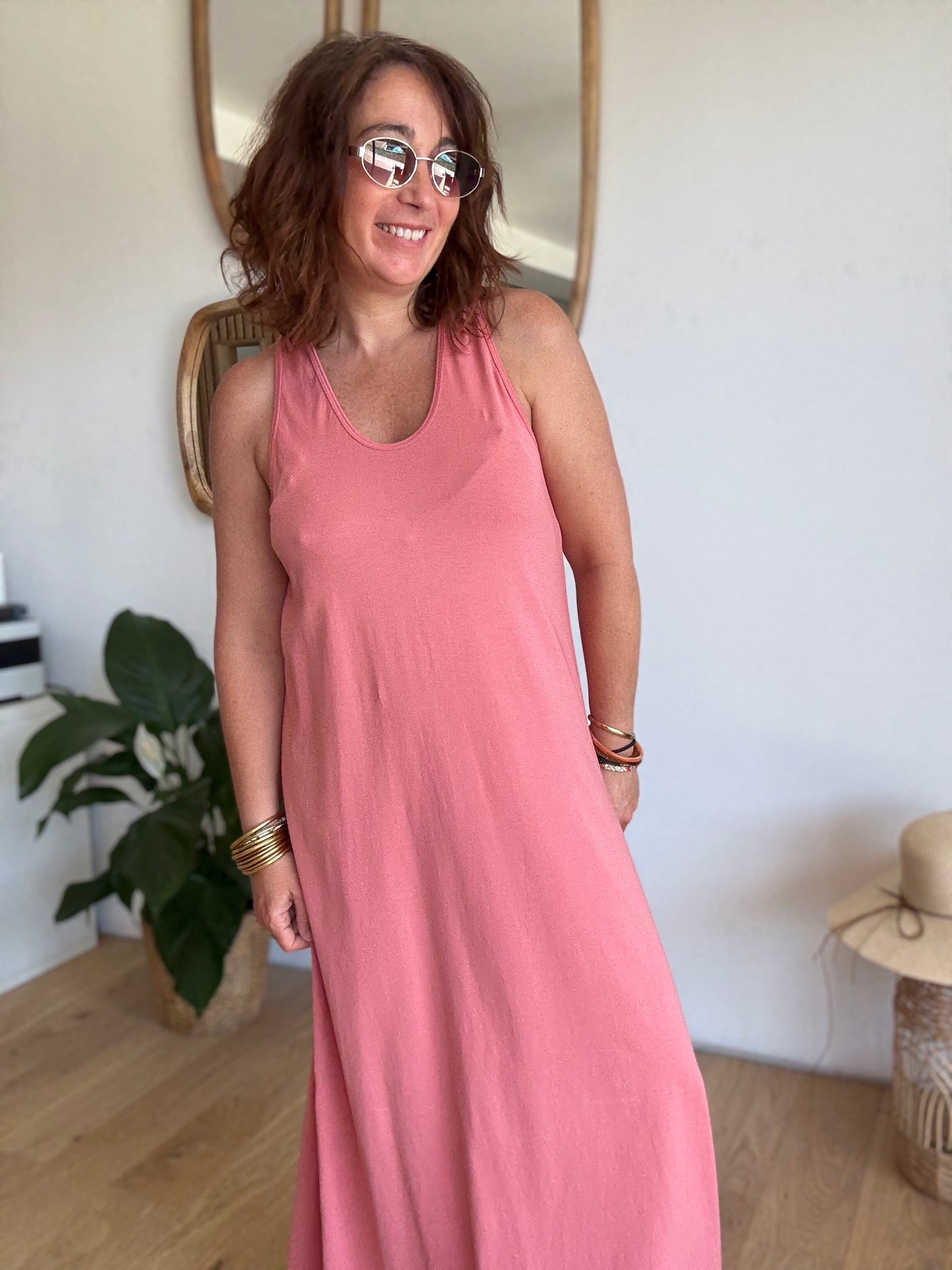 Robe débardeur bois de rose