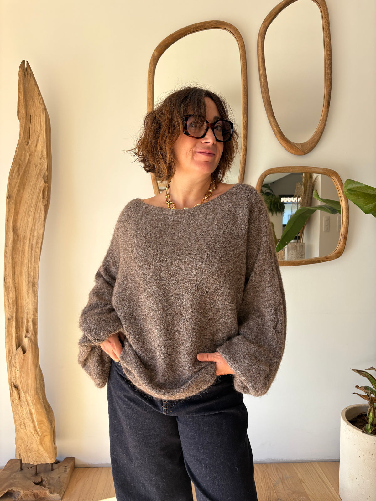 Pull Oliver Taupe