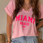 Tee shirt Miami beach rose 💓🌴