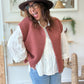 Gilet sans manches cow girl terracota