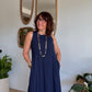 Robe longue Sarah Marine