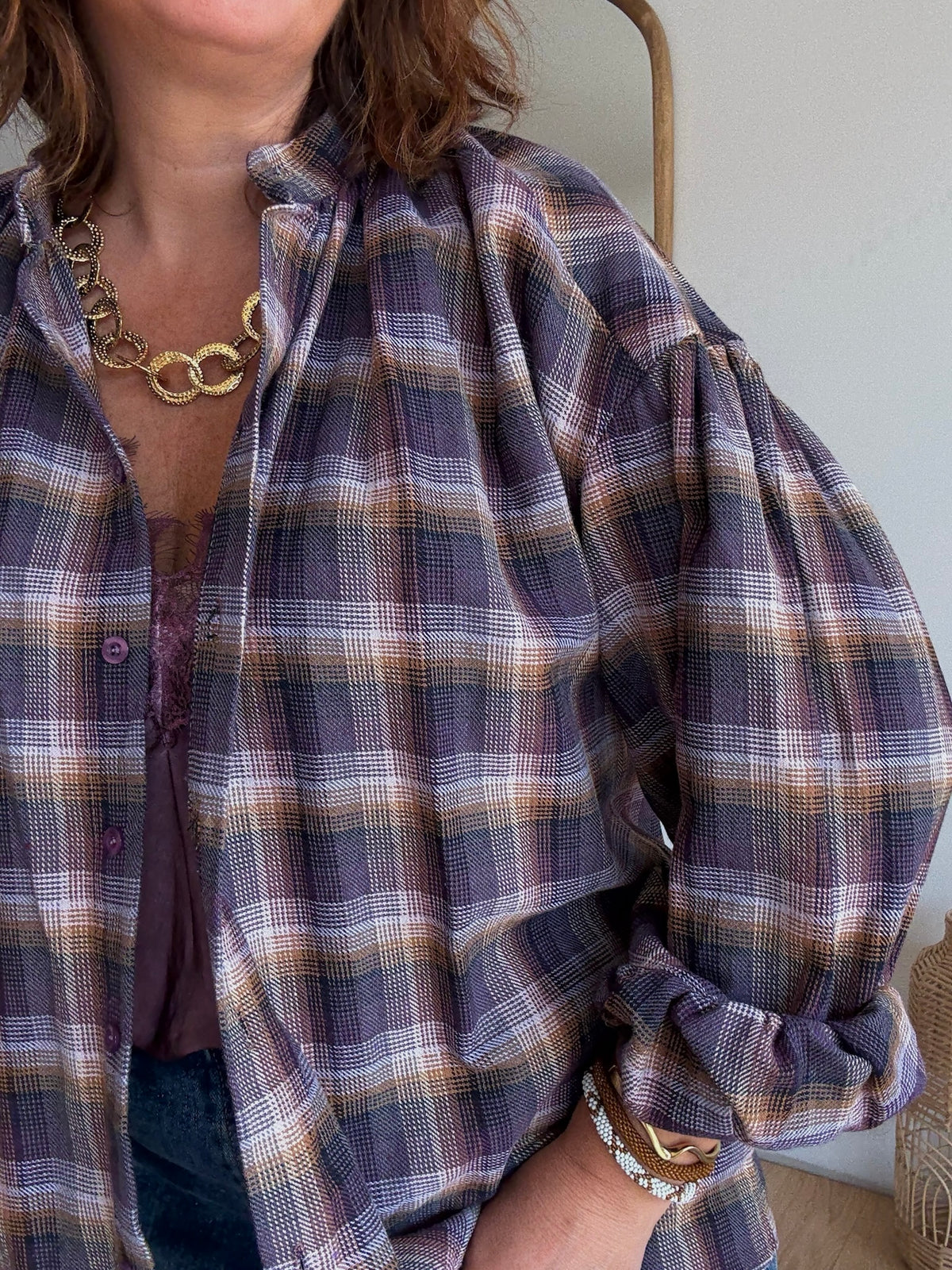Chemise Hortense violette
