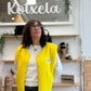 Veste Teddy jaune