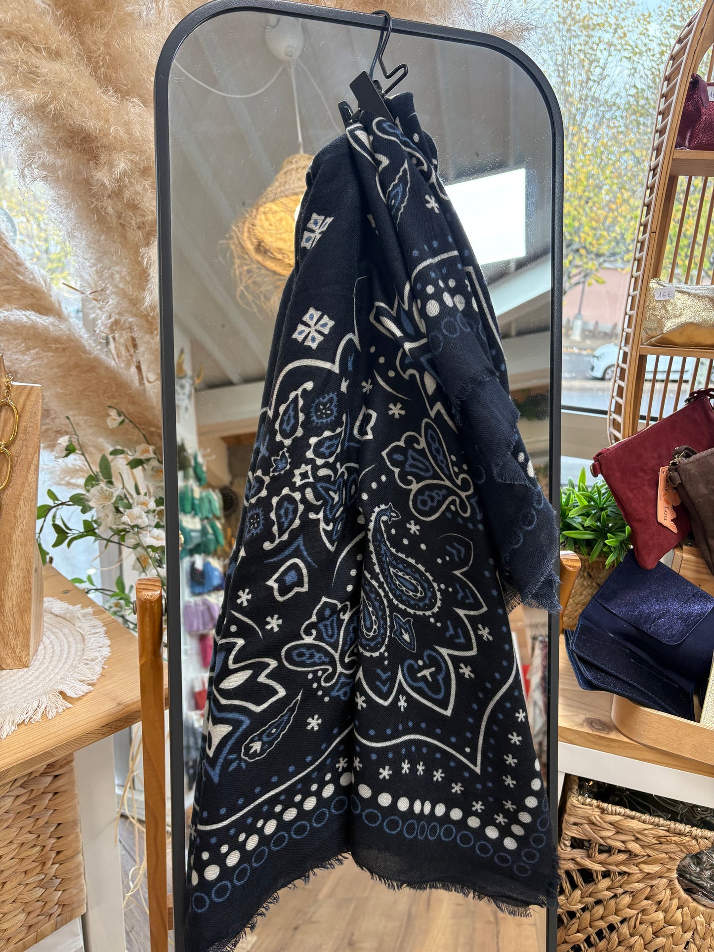 Foulard Bandana bleu marine