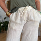 Pantalon lin écru