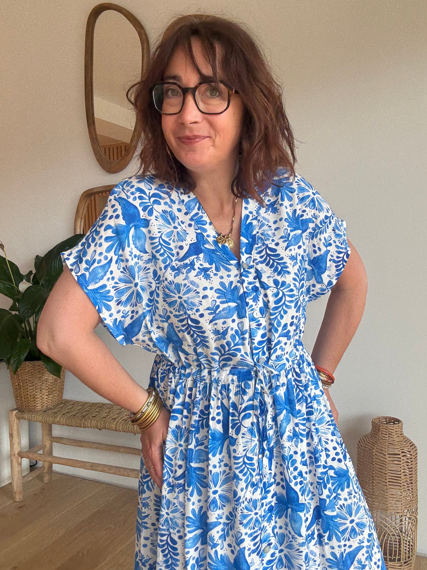 Robe longue Azur