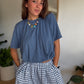 Tee shirt Bonnie bleu jean