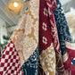 Foulard bandana bordeaux marine