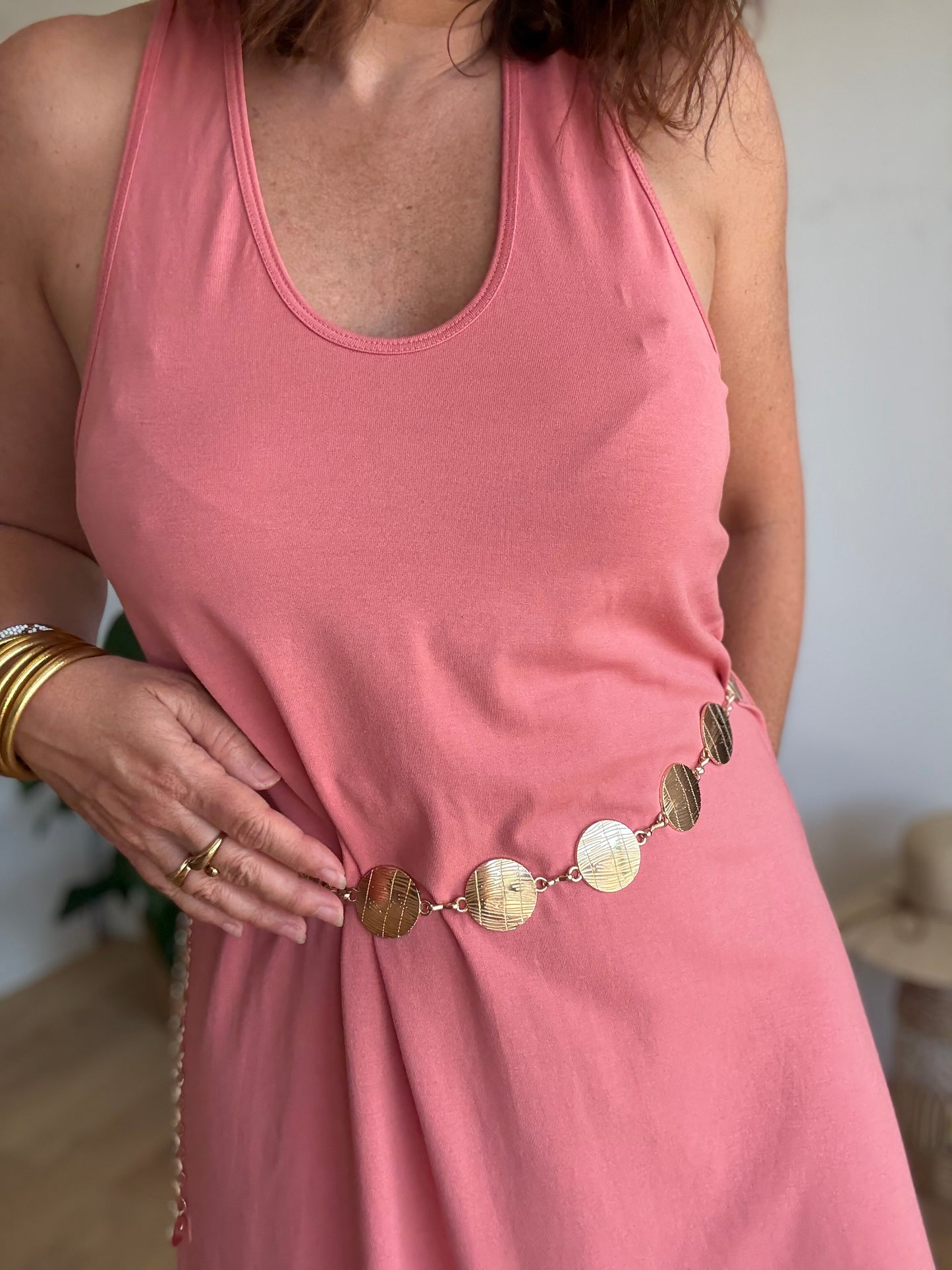Robe débardeur bois de rose