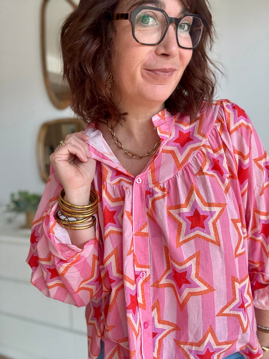 CHEMISIER STAR PINK ENERGY