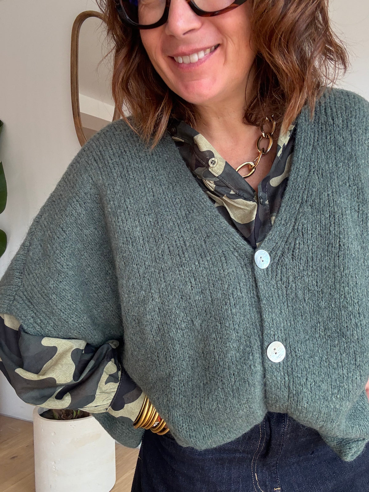 Gilet Eliott Kaki