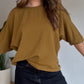 Sweat celeste Mustard vintage