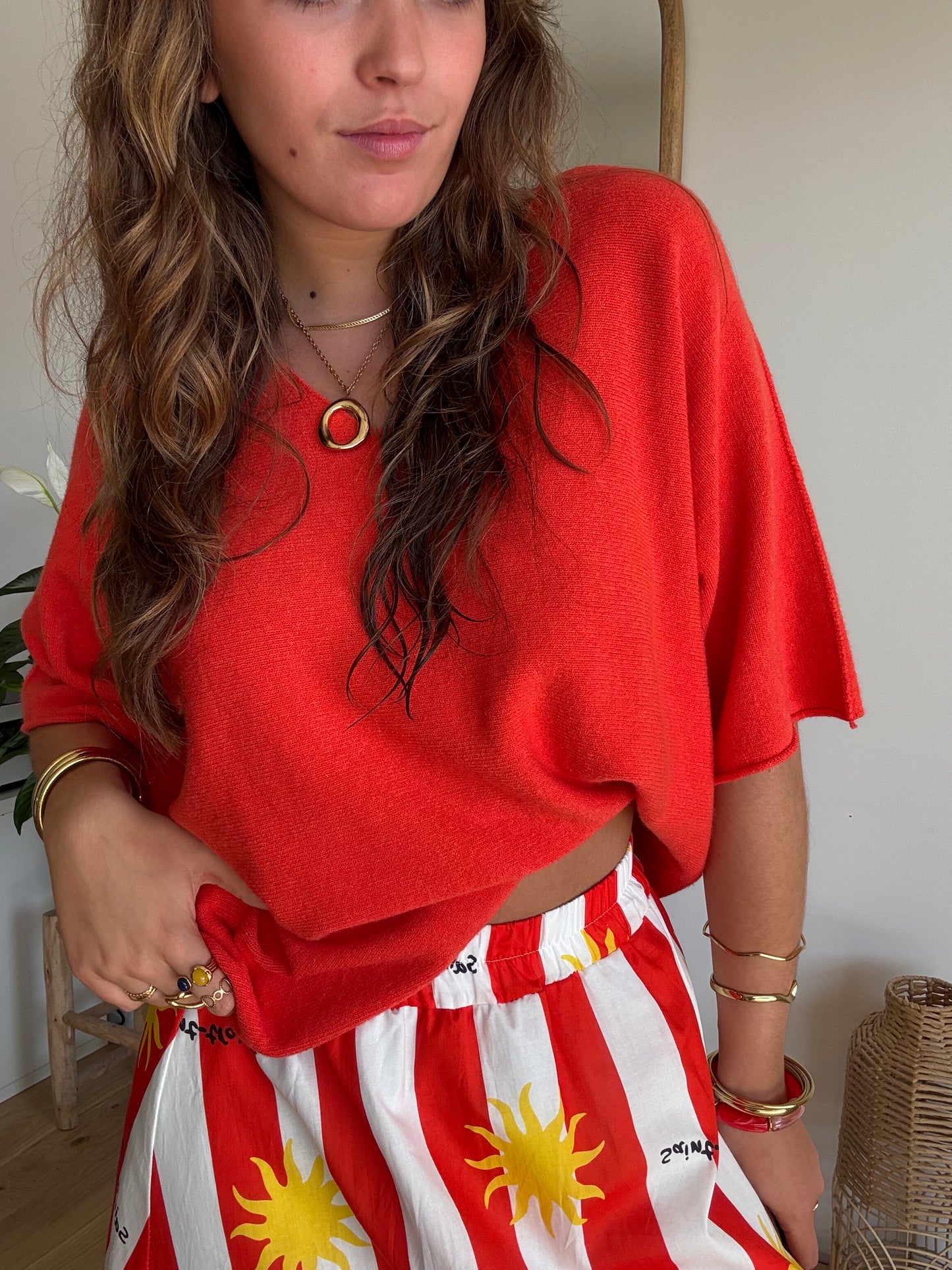 Pull léger orange sanguine 🍊