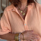 Chemise Gaze de Coton Saumon