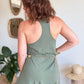 Robe débardeur kaki