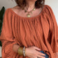 Blouse Bohème Brique