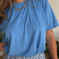 Tee shirt Bonnie bleu cyan